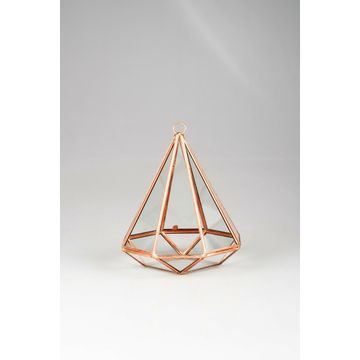 PYRAMID 13.5CMX13.5CMX15CM ROSE GOLD