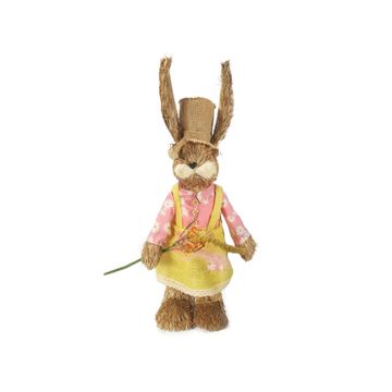 Bunny Grass girl with flower 45cm