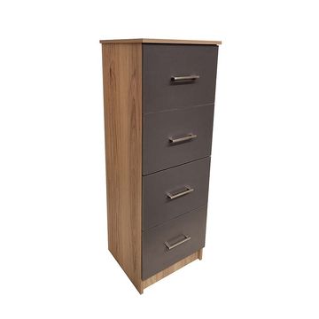 Colchester Hanging Folder Chest - Sahara & Storm Grey