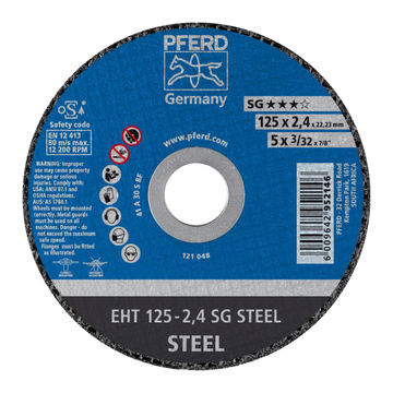 Pferd Cutting Disc Flat Steel 125 Mm X2.4 Mm Sg
