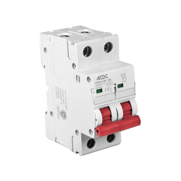 Circuit Breaker 2 Pole D-Curve 4.5KA 20A