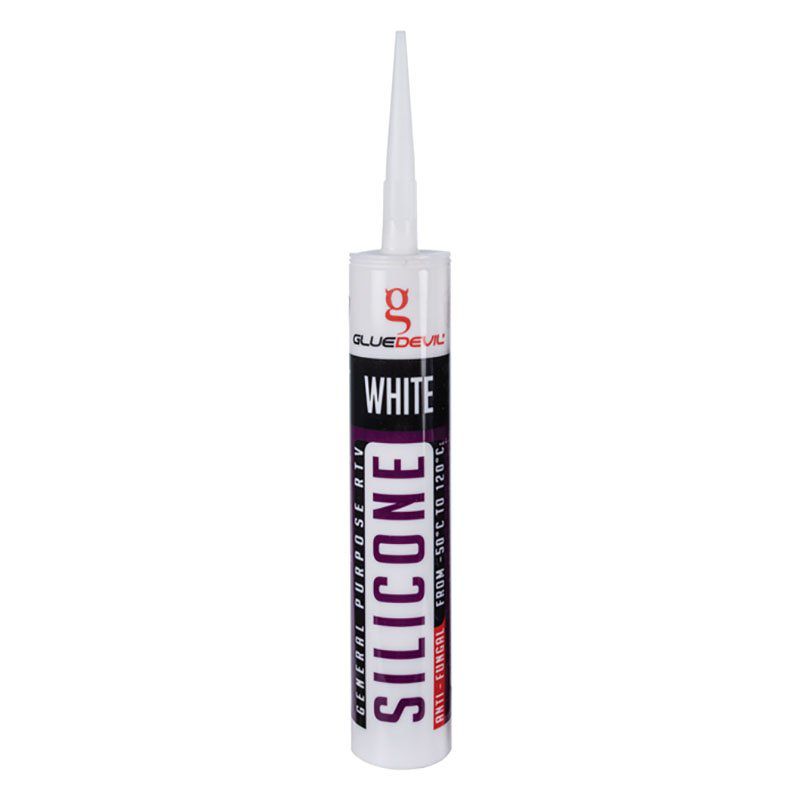 Glue-Devil Silicone 260ml (White) - 8 Pack