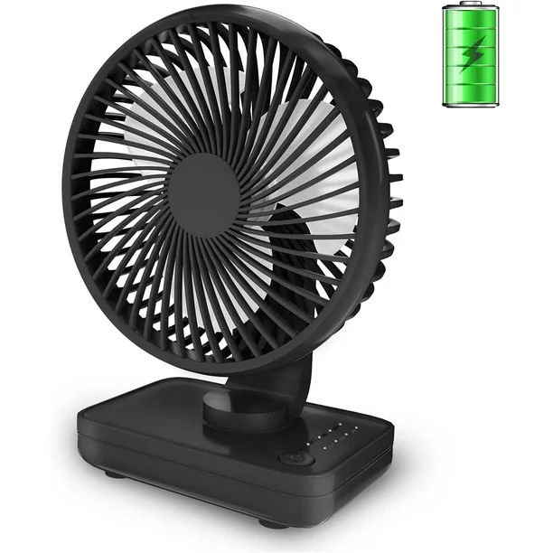 D606 4W USB Rechargeable Portable Four-speed Adjustable Desktop Fan