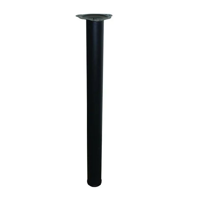 Office Leg, H710mm x 60mm, Matt Black (4 Pack) BY WOODLY