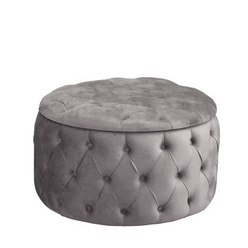 Nu Dekor - Osborn Storage Ottoman - Grey