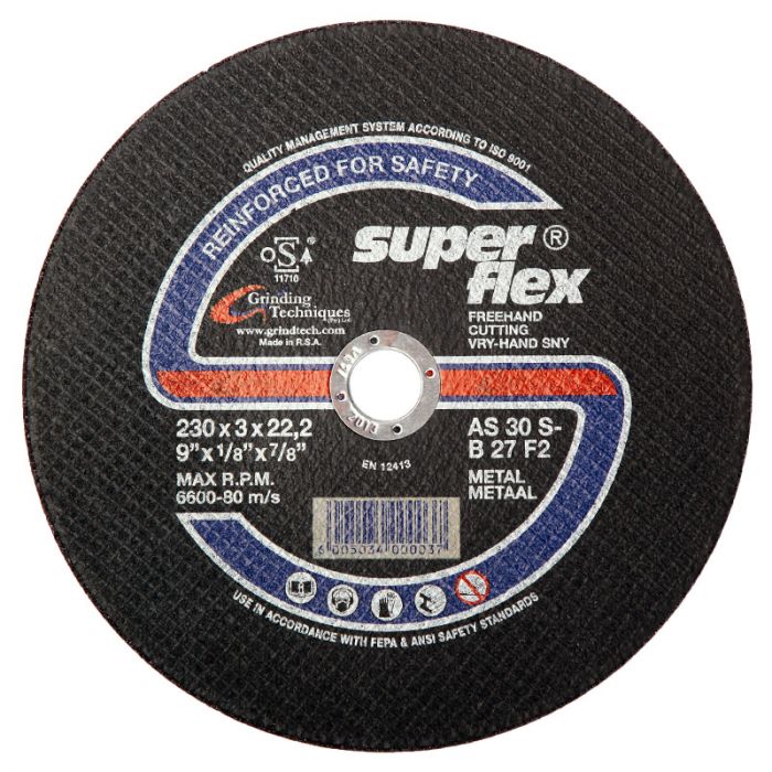 Superflex - Cutting Disc Steel Flat 230X3X22.2 - 12 Pack