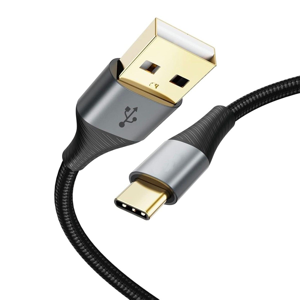 LASA USB-C to USB-A Braided Charging Cable 2m