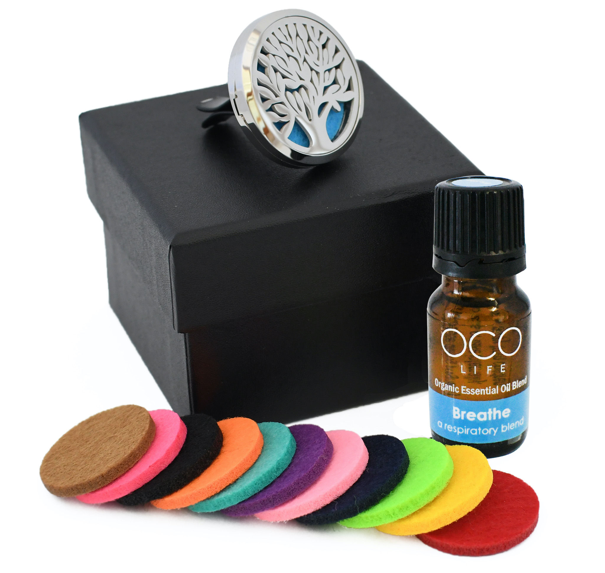 OCO Life Tree Of Life Car Vent Diffuser with Breathe Essential Oil