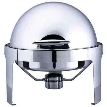 6L Round Silver Catering Chafer Dish Food Warmer