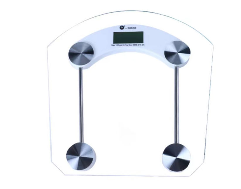 Digital Body Weight Scale 400lb/180kg Clear Glass