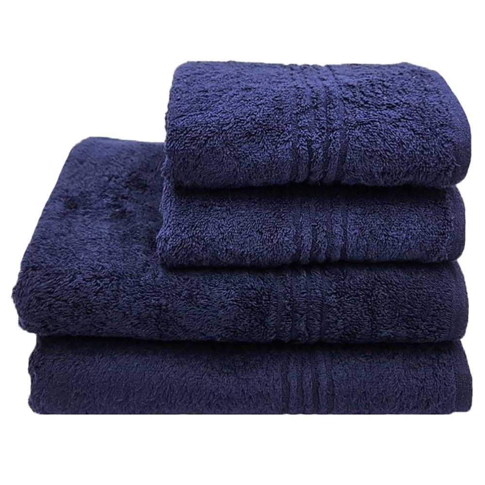 Glodina Black Label Luxury Marathon Snag Proof 550gsm -2 HandTowels, 2 BathSheets - Navy