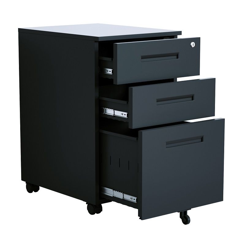 3-Drawer Fabric Dresser Storage Tower Vertical Foldable Pull Bins Bedroom  Black, 1 unit - Pick 'n Save