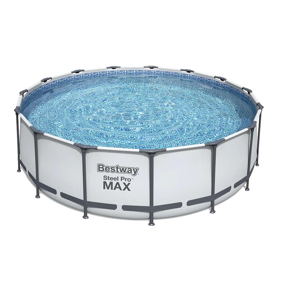 457cm x 122cm Steel Pro MAX Frame Pool Set -Grey - 16,015 L