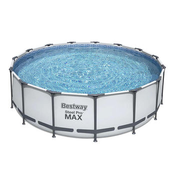 457cm x 122cm Steel Pro MAX Frame Pool Set -Grey - 16,015 L