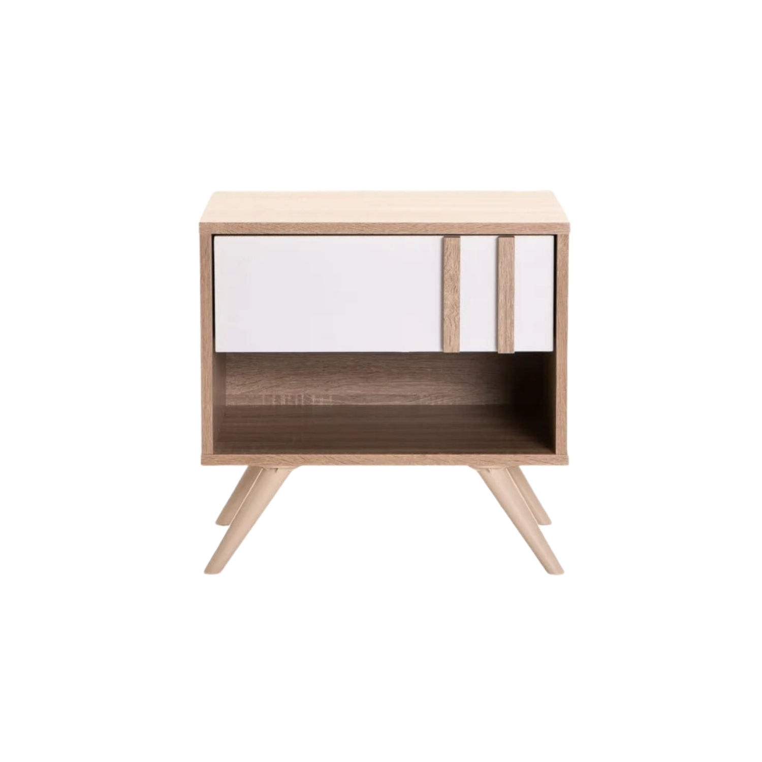 Modern 1 Drawer Bedside Pedestal Table