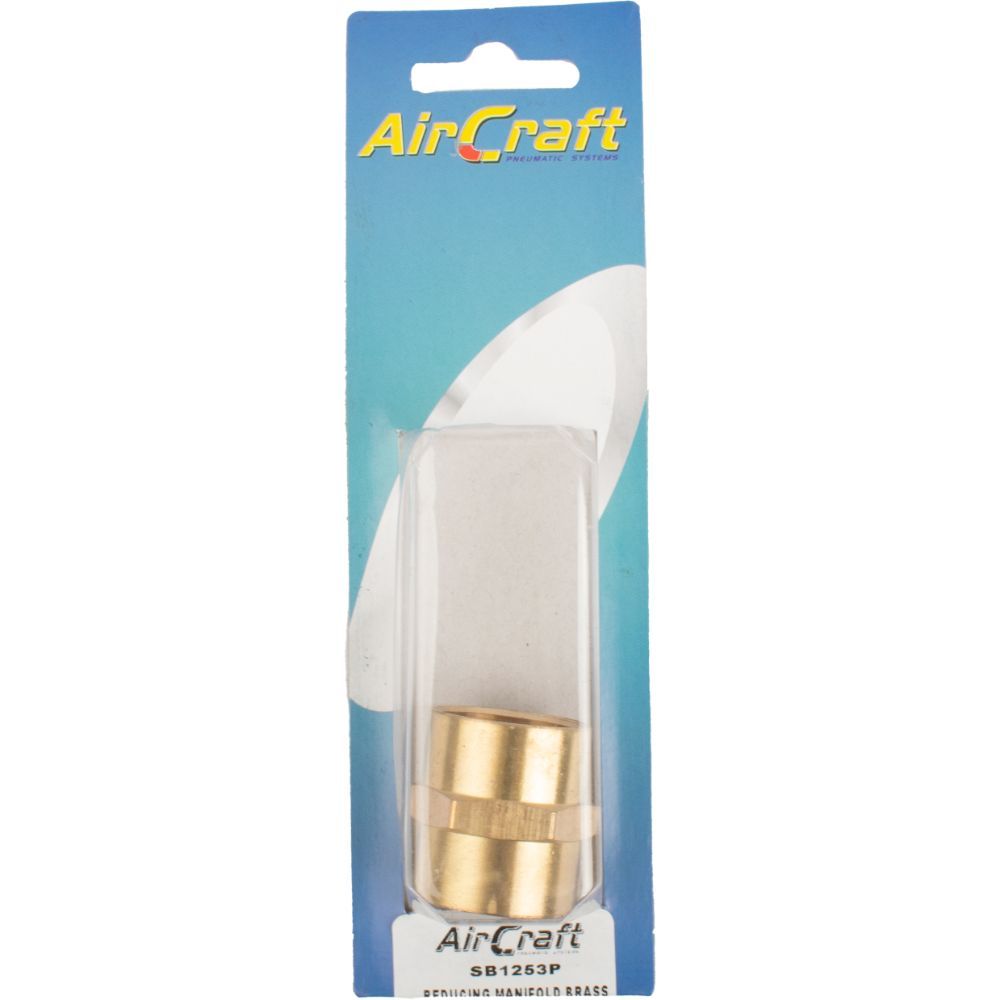 AirCraft - Reducing Manifold Brass 3/4 x 3/4 F/F 1 Piece Pack