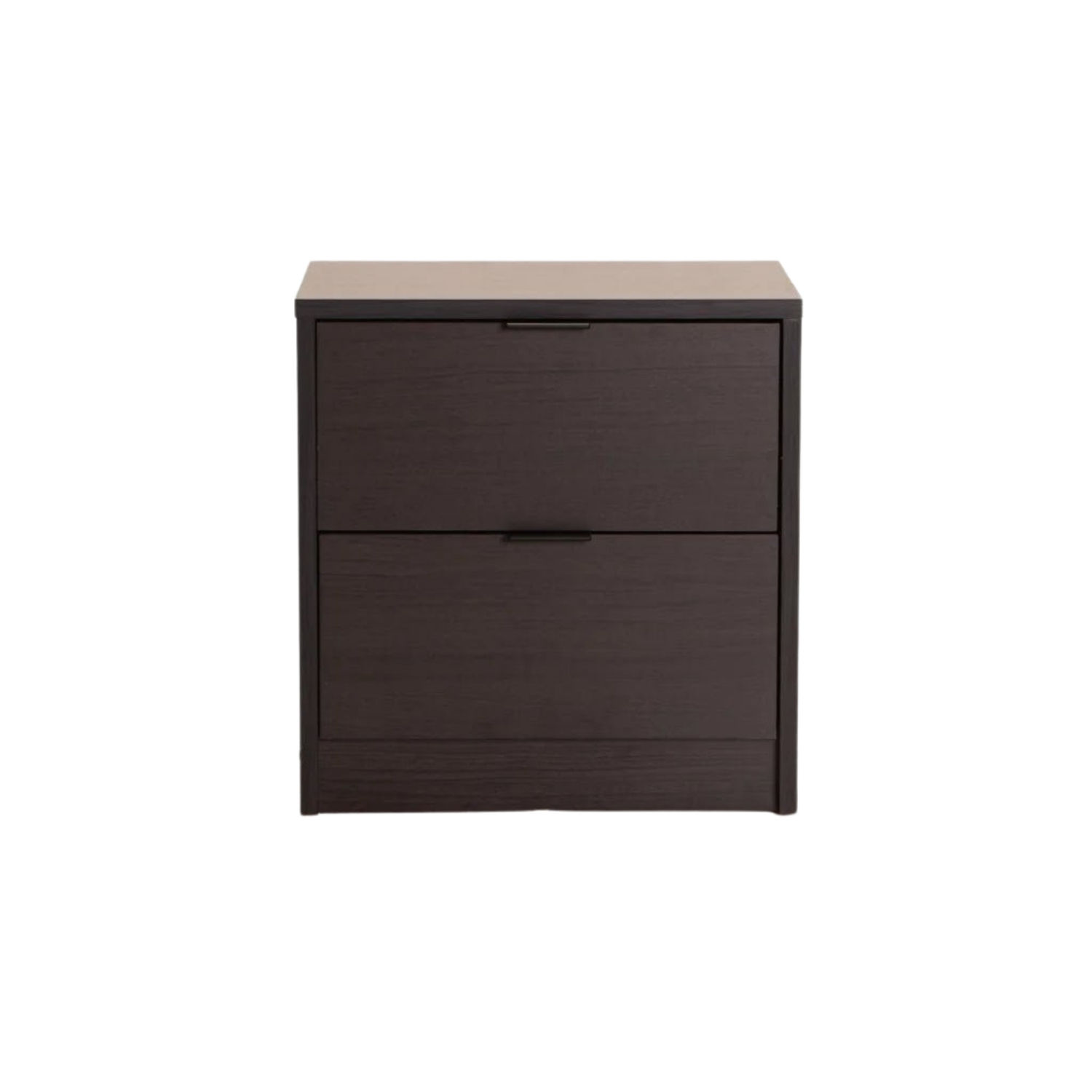 2-Drawer Pedestal Bedside Cabinet - Wenge