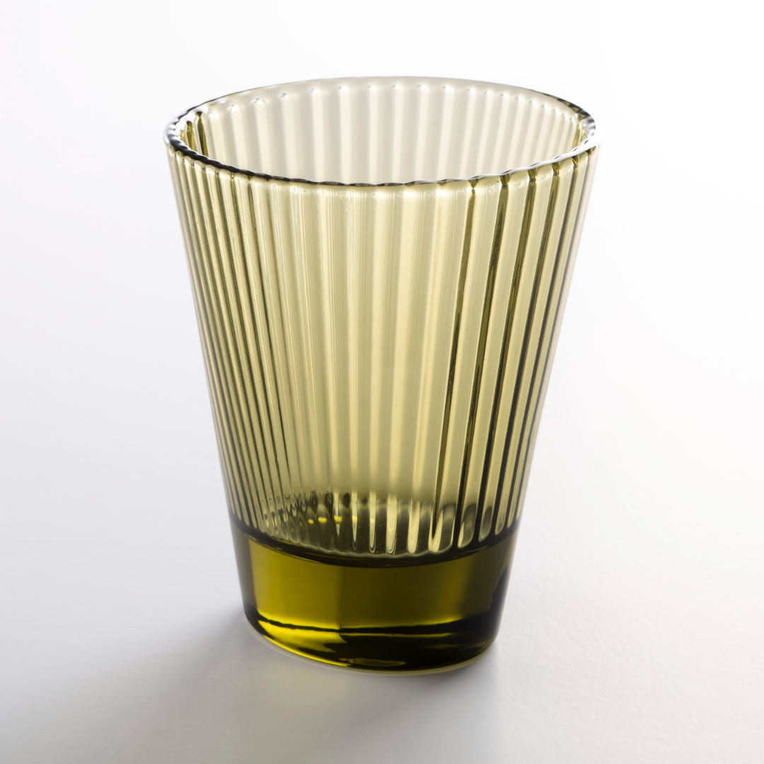 Olivia - Oval Glasses Green Set of 4 in Gift Box