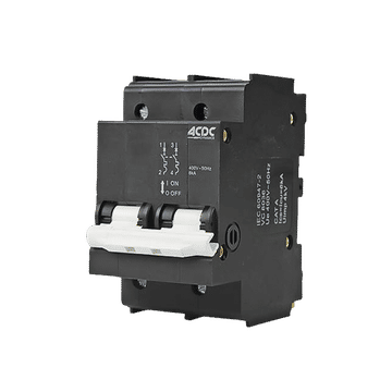 Circuit Breaker 13mm 6KA  2 Pole C-Curve   80A