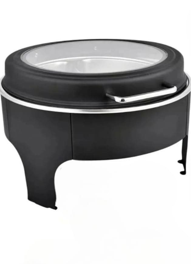 KCW:Black Chafing Dish Round