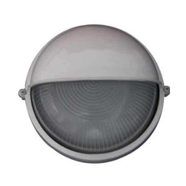 230VAC 12W White LED Eyelid Bulkhead 6000K 240mm Dia. IP54