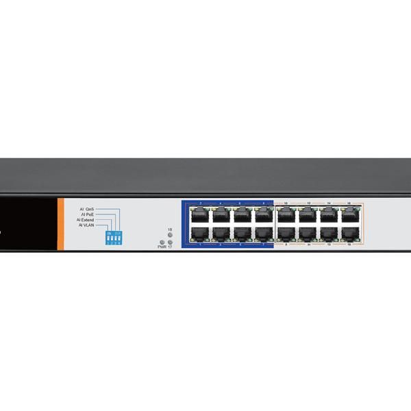 Scoop 16 Port Gigabit AI PoE 150W 2SFP Switch