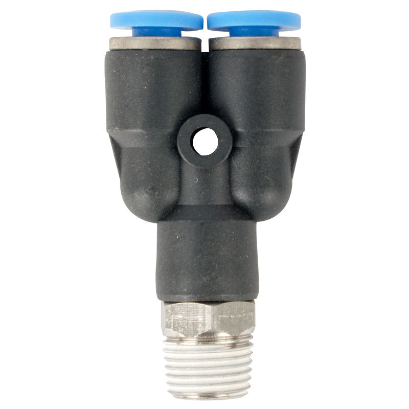 Aircraft - Pu Hose Fitting Y Joint 4mm-1/8 M - 12 Pack