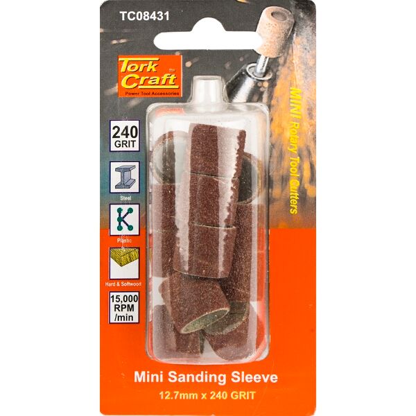 Mini Sanding Sleeve 12.7Mm 240G
