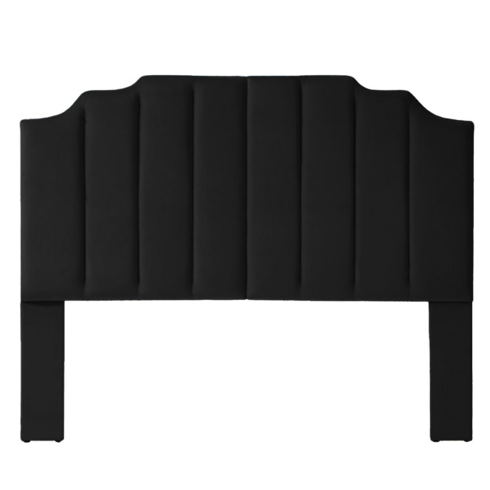 Seraphina Velvet Headboard Three Quarter Black