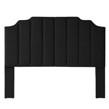 Seraphina Velvet Headboard Three Quarter Black