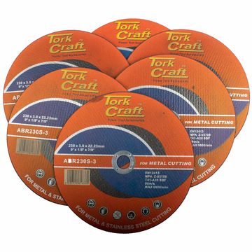Tork Craft - 5 + 1 Cutting Disc Steel 230 x 3.0 x 22.2mm