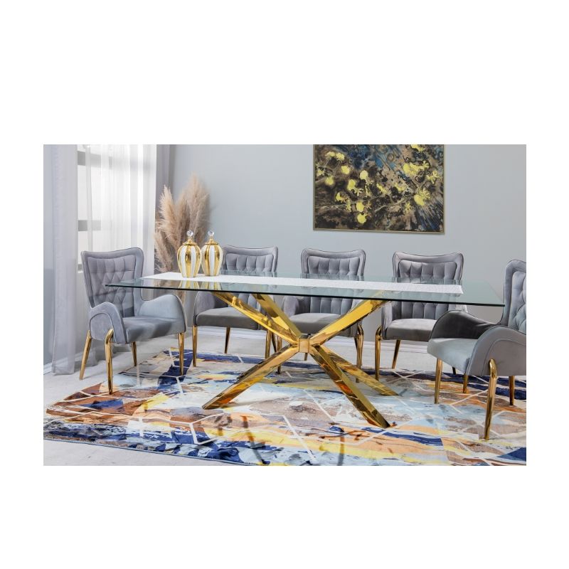 KC FURN – Judea 8 Seater  Dining Set
