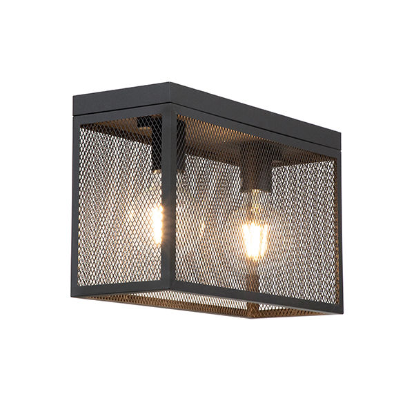 The Lighting Warehouse -Ceiling Light Vikander 2lt Black