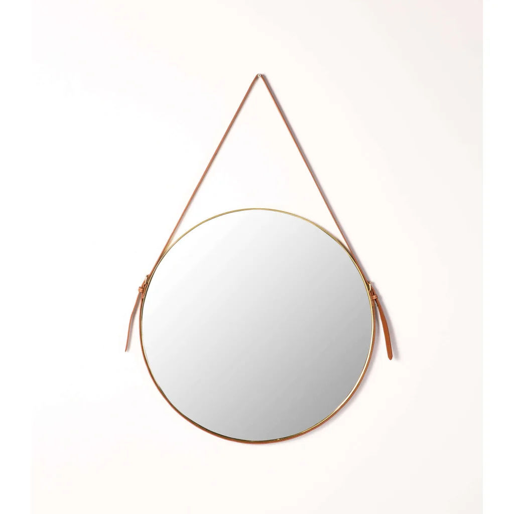 CAS 60cm Round Mirror Gold — Elegant Wall Décor with Metallic Frame