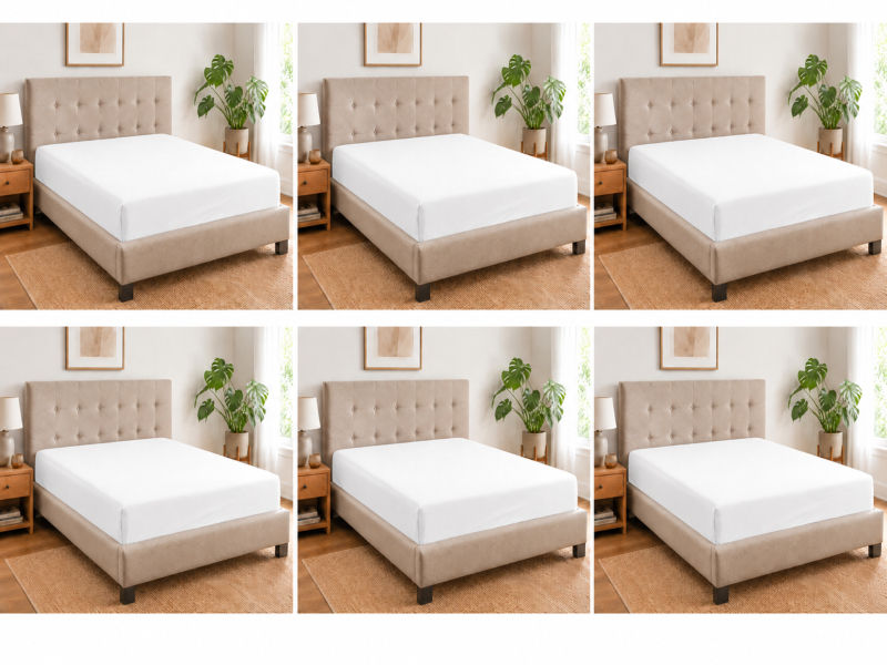 Everyday Collection Fitted Sheet - 90GSM -Optical White - Super King XL (6pc)
