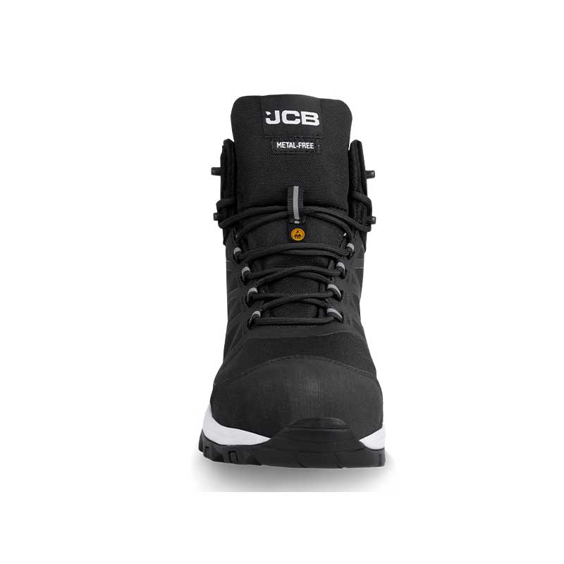 JCB Supreme Hi Top Black/White Carbon Toe ( UK Size 10 )