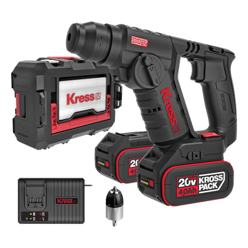 20V CORDLESS ROTARY HAMMER C/W CHARGER +2X4AH BATTERIES