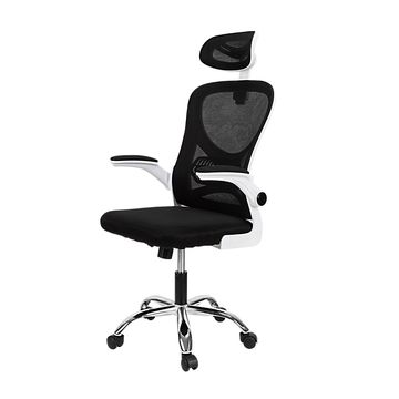 Deli Black High Back Office Chair Adjustable Height W46xD46xH137-142cm