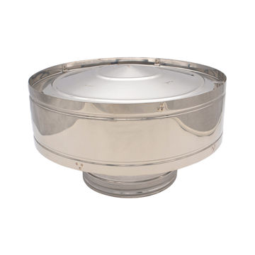 ECONOFIRE 150MM Double Skin Drum-Hat Cowl