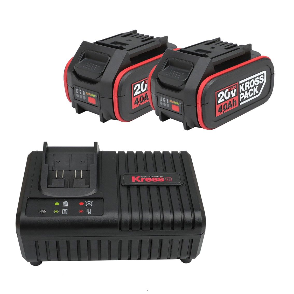 KRESS KROSSPACK® 4Ah Battery 20V & 6A Charger Kit