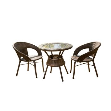 Wicker Patio Set-3-Piece