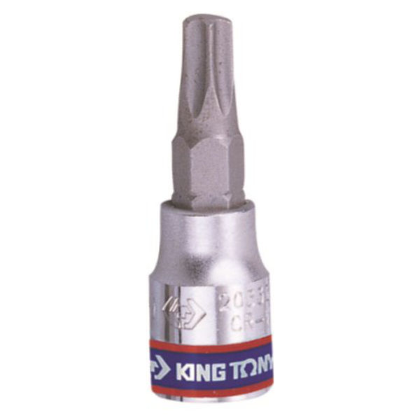 King Tony - Socket Torx Bit 1/4" T8 X 37Mm - 3 Pack