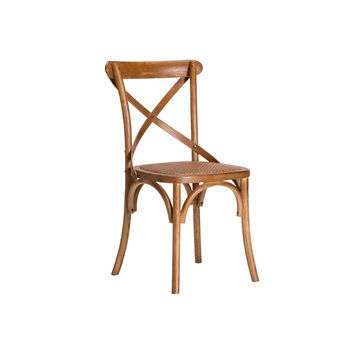 Vividitto - Crystal Mid-Century Dining Chair - Brown