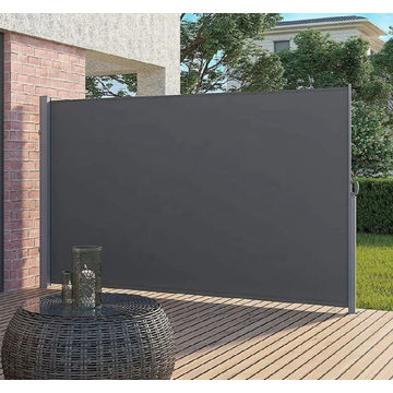 Retractable Wind & Privacy Single Sided Screen-DARK GRAY