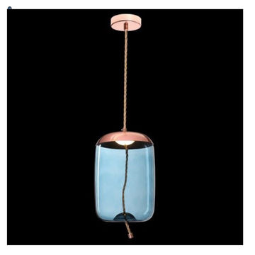 230v 5W LED SMD Pebble Glass & Rope Pendant