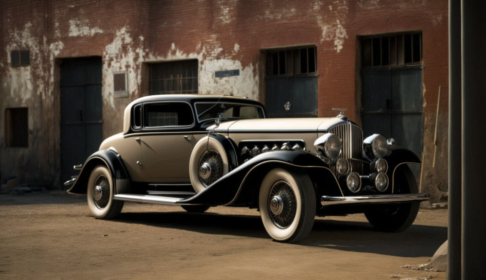 Canvas Wall Art -  Rolls Royce Phantom 1932- B1480 - [120 x 80 cm]