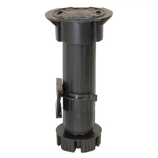 Kitchen Leg, Adjustable, H130mm - 202mm, 4 Pieces with Clips BY WOODLY