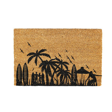 Surfer Design Coir Doormat Design 700 x 400 mm