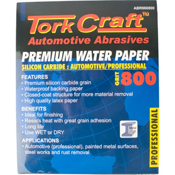 Premium Waterproof Paper 800 Grit 230 X 280 (50 Piece) Automotive