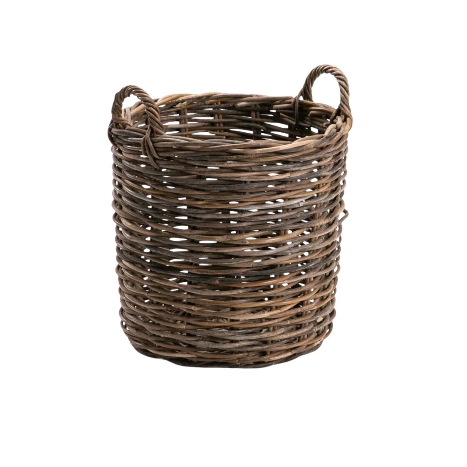 Small Round Kubu Woven Storage Basket